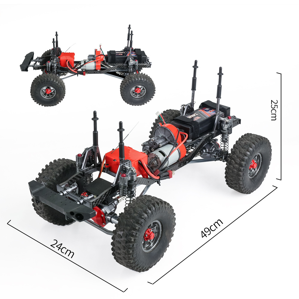 All metal chassis 2.0mm pvc car body waterproof 1:10 truck high speed 70km/h 4WD RTR off road brushless car rc buggy for adult