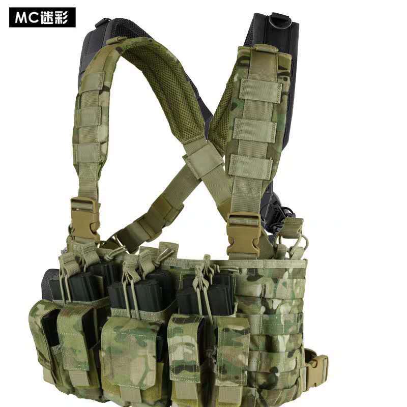 Adjustable Combat Multi Magazine Pocket Customized Made Molle Urban Combat Chest Rig Safety Vest