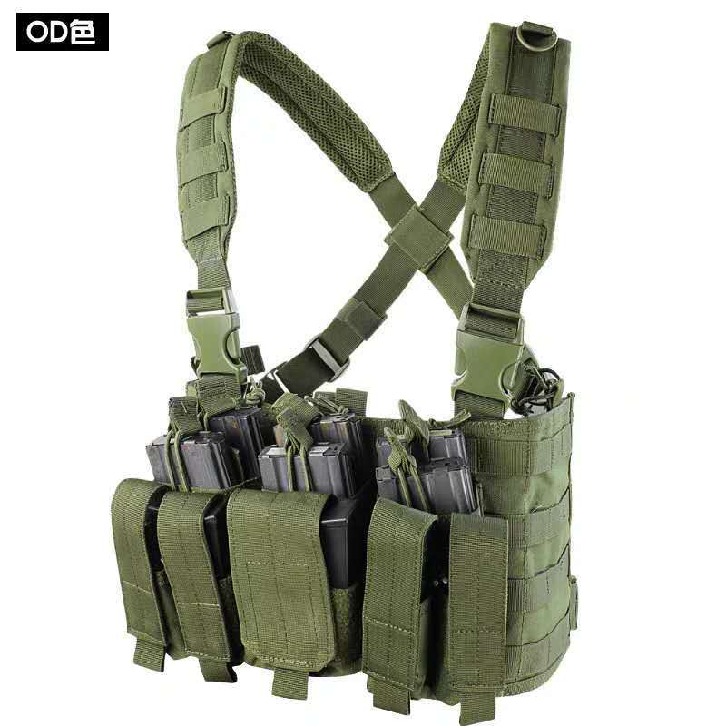 Adjustable Combat Multi Magazine Pocket Customized Made Molle Urban Combat Chest Rig Safety Vest