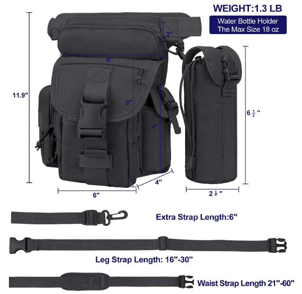 Fashion Belt Bag Waist Bag Phone Pocket Drop Leg Fanny Pack Leg Pouch Waterproof Waist Thing Hip Bag