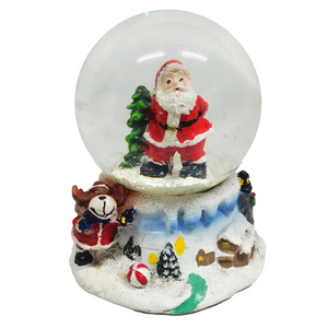 Customized Order Christmas Gifts Resin Snow Globe Custom Design Christmas Snow Ball