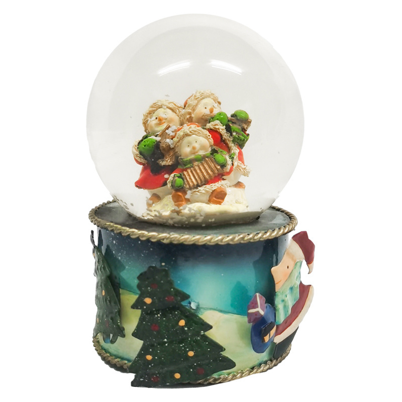 Customized Order Christmas Gifts Resin Snow Globe Custom Design Christmas Snow Ball