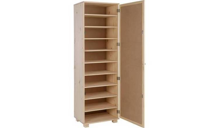 9 layers mirror door tall cabinet mdf shoe rack cabinet