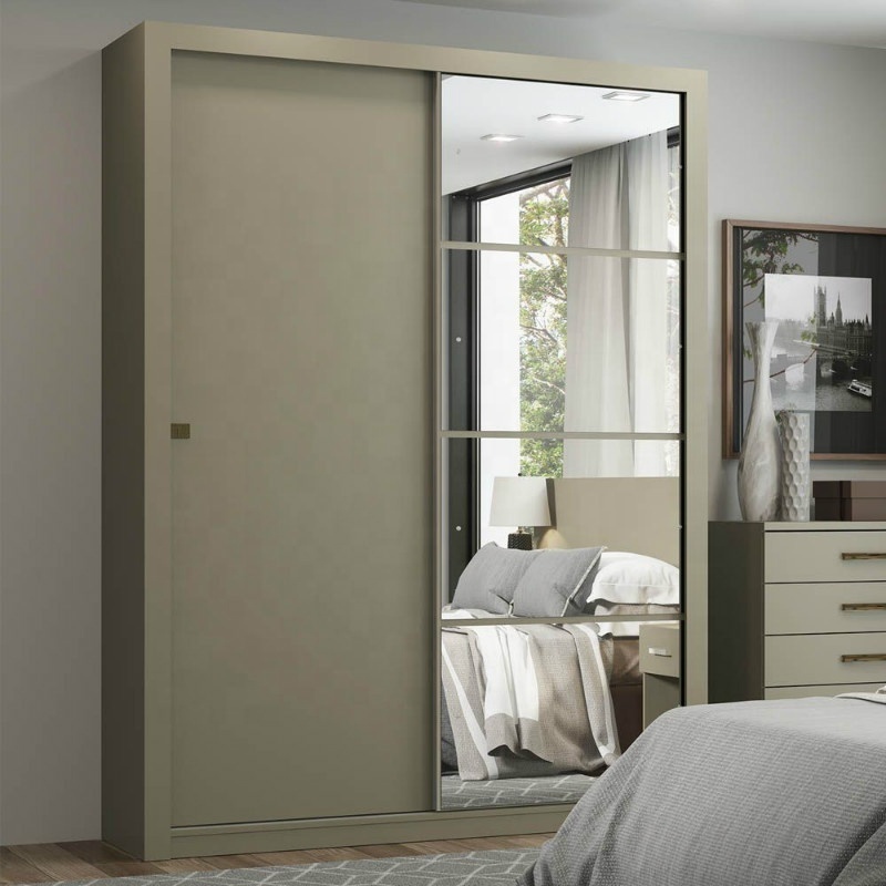 black Friday Elegant Appearance and Wardrobe Specific Use High Quality women  mirrored wooden sliding wardrobes armoire