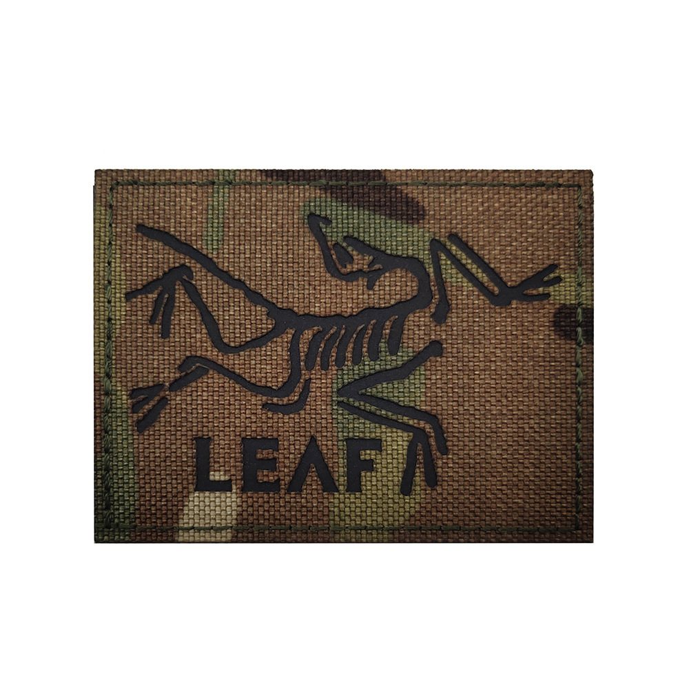 Hook and loop personalization camouflage nylon badges reflective custom embroidery patches for clothing