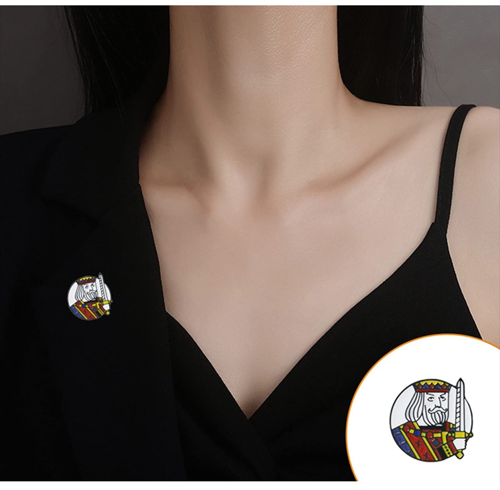 Guangzhou OEM ODM custom metal craft creative promotional gifts hard enamel lapel poker brooch pin