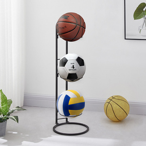 Removable Vertical 3 Tier Cube football volleyball basketball ball organizer storage display rack holder