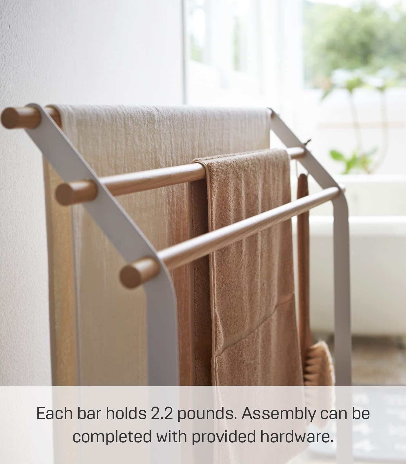 home Bathroom Towel standing drying holder Rack