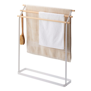 home Bathroom Towel standing drying holder Rack