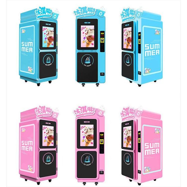 Glace Ice Cream Machine Yogurt Ice Cream Vending Cheapest Icecream Making Machine Ready To Ship Small