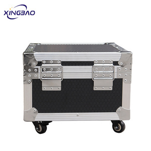 Flight Case Heavy Utility Cable Transport Flight Road Case with 4inch Casters Exterior  Wheels and High-Density Protective Foam