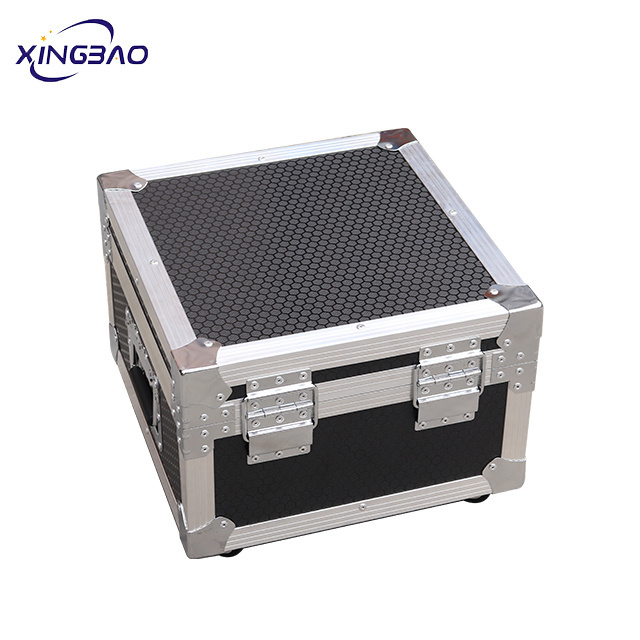 Flight Case Heavy Utility Cable Transport Flight Road Case with 4inch Casters Exterior  Wheels and High-Density Protective Foam