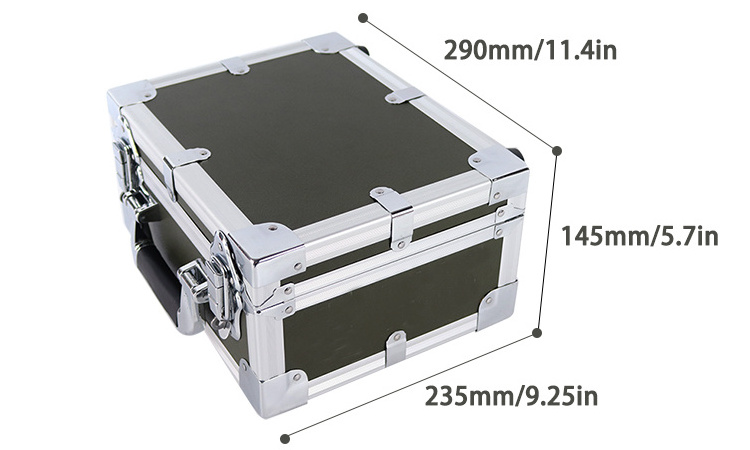 OEM  Factory Custom Aluminum Carry Tool Case aluminum briefcase hard case with customized size and foam