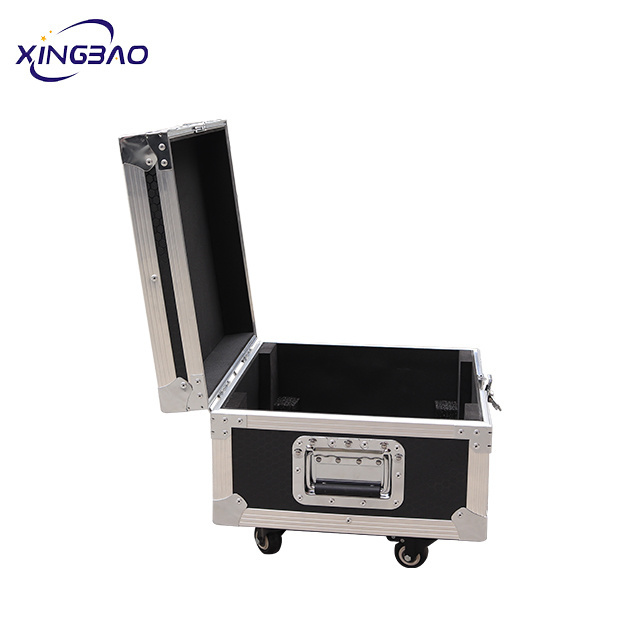 Flight Case Heavy Utility Cable Transport Flight Road Case with 4inch Casters Exterior  Wheels and High-Density Protective Foam