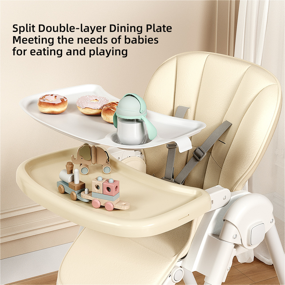 New 2023 Multifunctional Folding Baby Dining Chair Adjustable Feeding Chair Toddler Portable Kids Table And High Chair