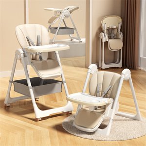 New 2023 Multifunctional Folding Baby Dining Chair Adjustable Feeding Chair Toddler Portable Kids Table And High Chair