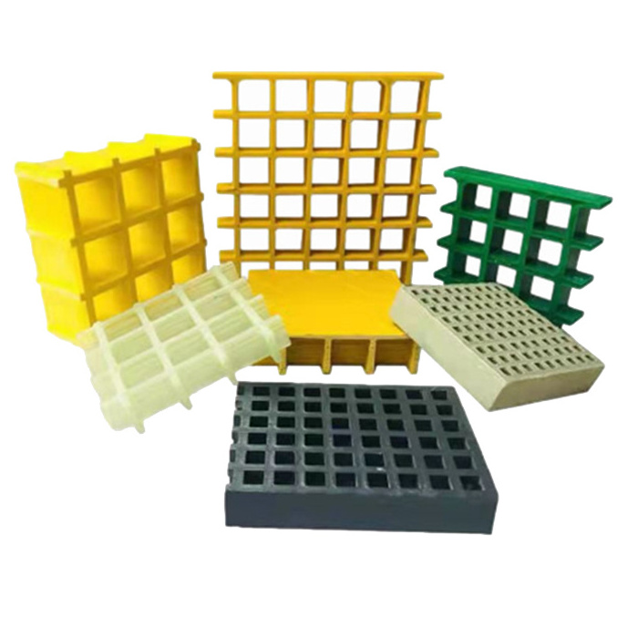 Factory wholesale 25mm*25mm frp grating stair treads fiberglass  tree grate  frp grating bunnings walkway price