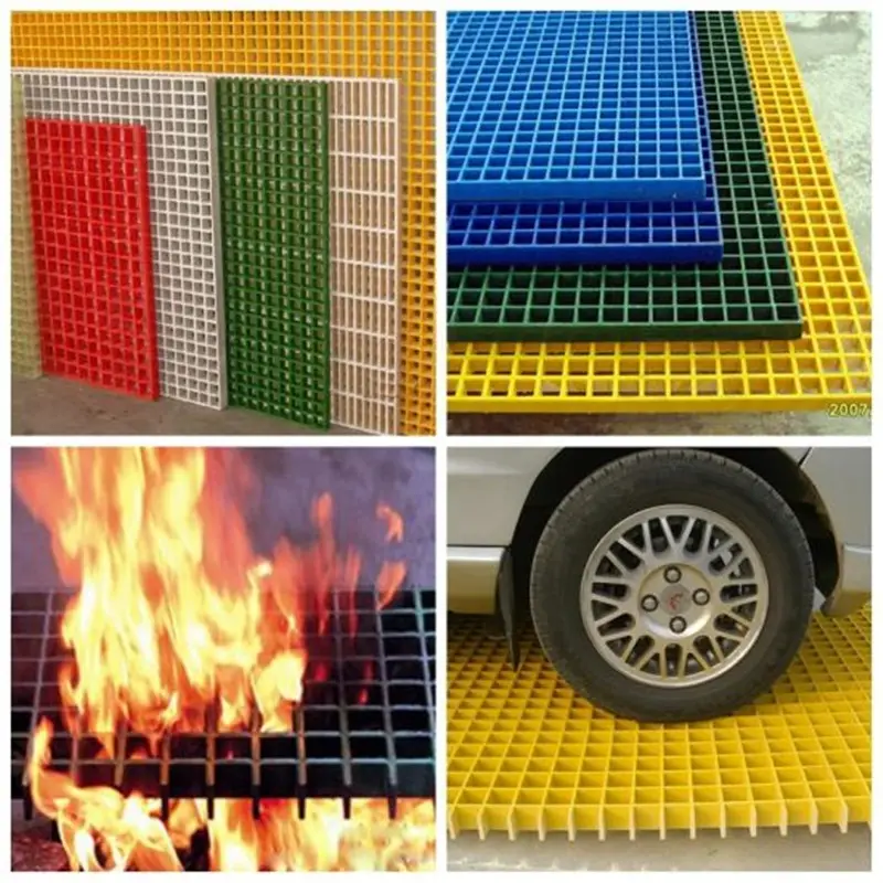 Fiberglass grating walkway high strength 38x38x25mm FRP Grating price for pigeon floor