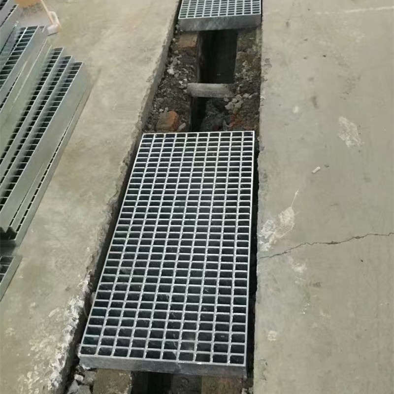 Rain drainage steel grating cover drainage trench stainless steel drain grate ditch for water system