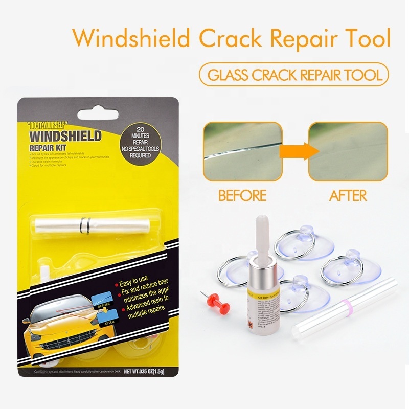 Factory Wholesale  Magic Windshield Repair Kit Auto Glass Repair Resin For Car Windscreen Cracks