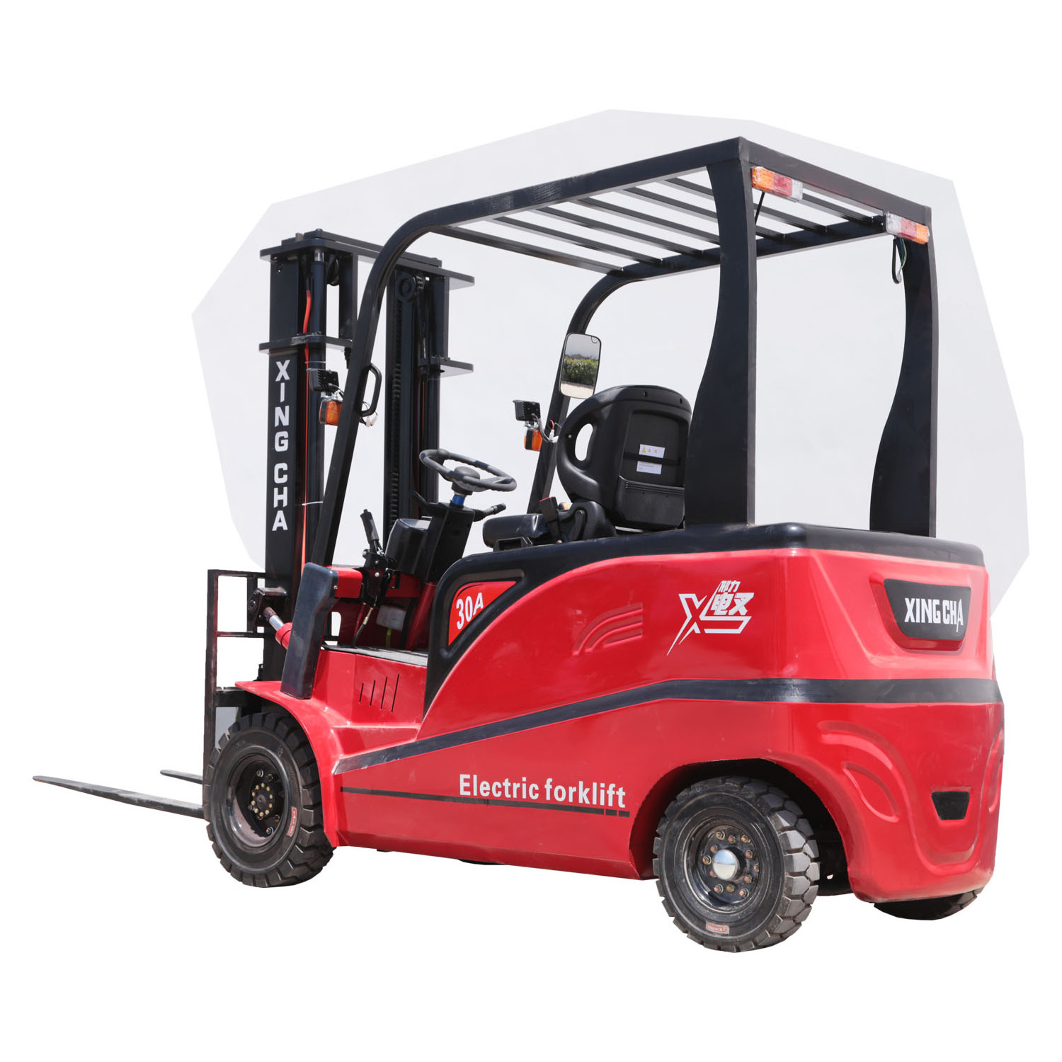 New Portable Electric Automatic Warehouse Truck 2ton/2.5Ton/3ton/3.5Ton/4Ton/5Ton Container Forklift Four Wheel Drive Lithium