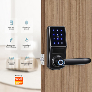 Digital Door Lock Keyless Entry Code Card Single Latch Smart Deadbolt for Homes and Rental Apartments from China Smart