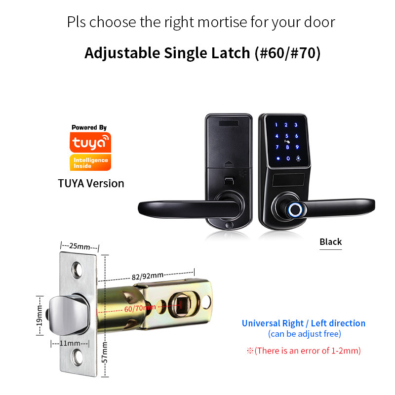 Digital Door Lock Keyless Entry Code Card Single Latch Smart Deadbolt for Homes and Rental Apartments from China Smart