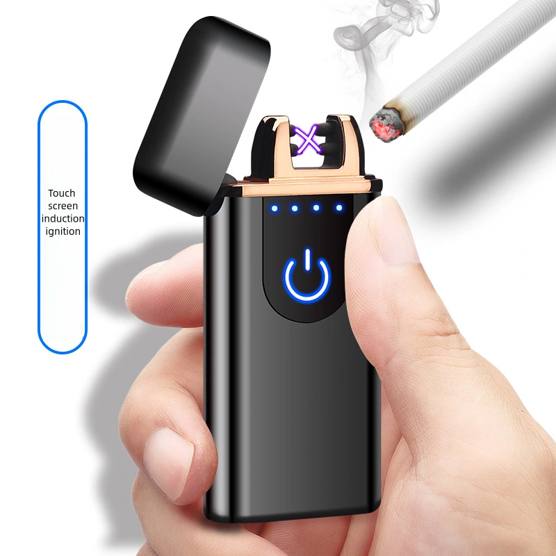 High Quality New Style Usb Charged Rechargeable USB Lighter Electronic Lighter Dual Arc Lighter