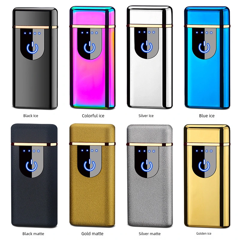 High Quality New Style Usb Charged Rechargeable USB Lighter Electronic Lighter Dual Arc Lighter