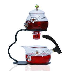 Creative deer self-watering  tea pot set Classic chinese Magnetic suction automatic tea pot