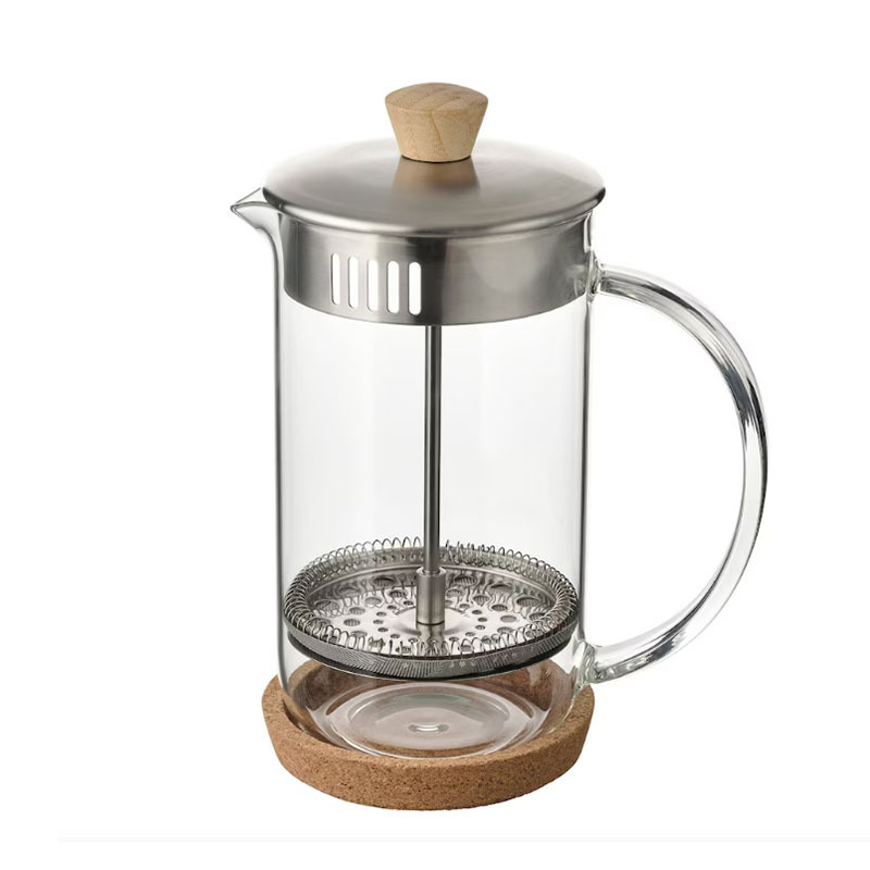 filter borosilicate glass french press coffee pot