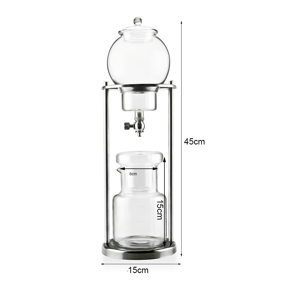 glass material cold drip brew iced coffee maker