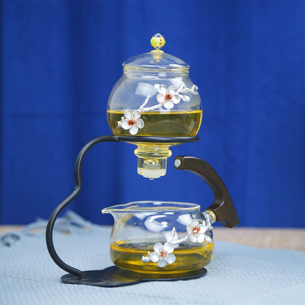 Creative deer self-watering  tea pot set Classic chinese Magnetic suction automatic tea pot