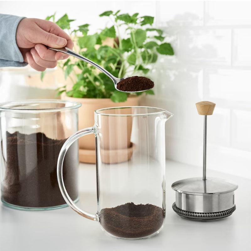 filter borosilicate glass french press coffee pot