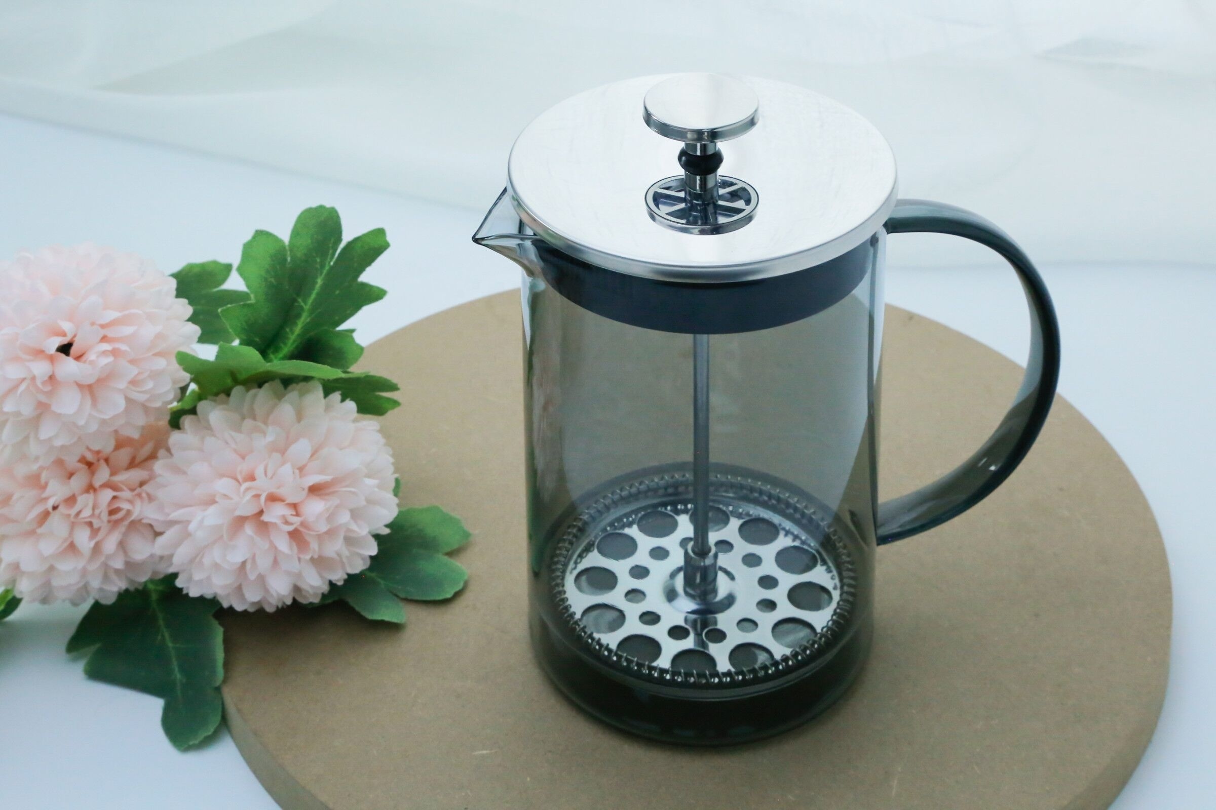 Factory Wholesale Color High Borosilicate Glass French Coffee Press Maker