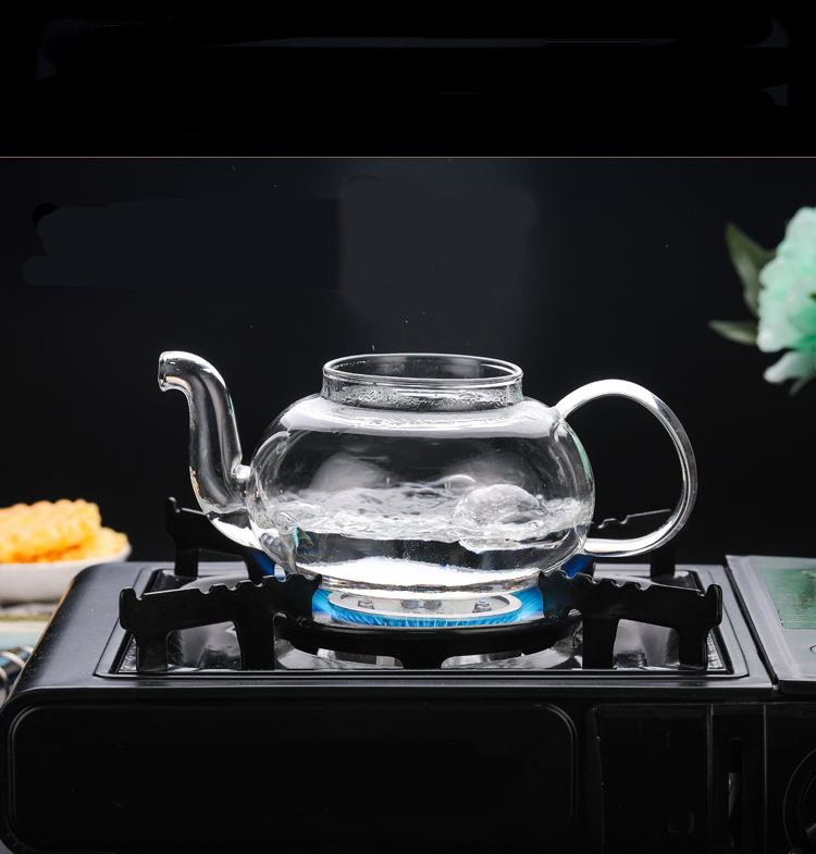 Heat resistant high borosilicate glass loose leaf tea pot