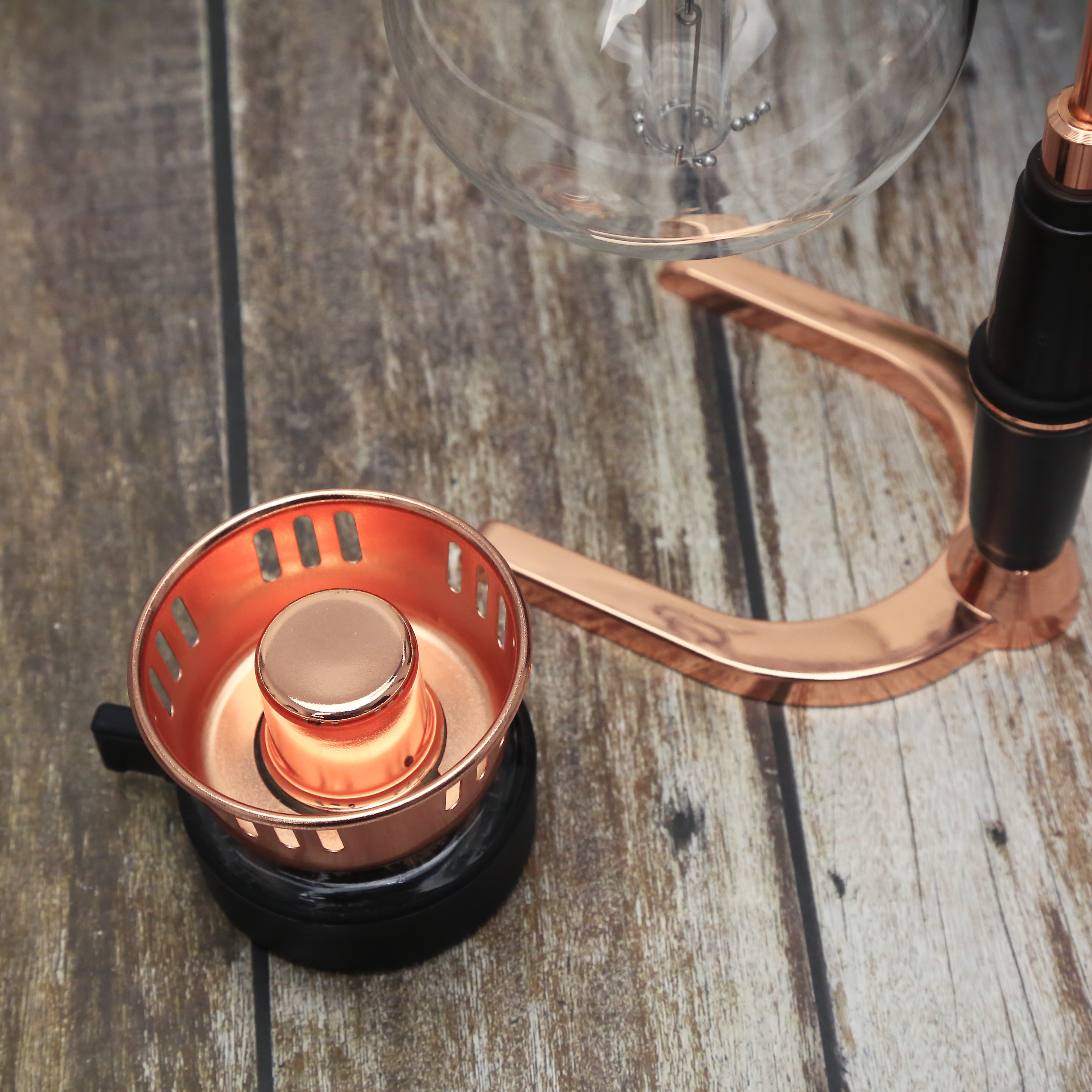 Rose gold Hot sales vacuum pot coffee maker  borosilicate safe eco-friendly siphon coffee maker