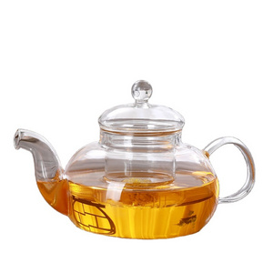 Glass teapot with removable infuser 600ml Loose Leaf and Blooming Tea Maker