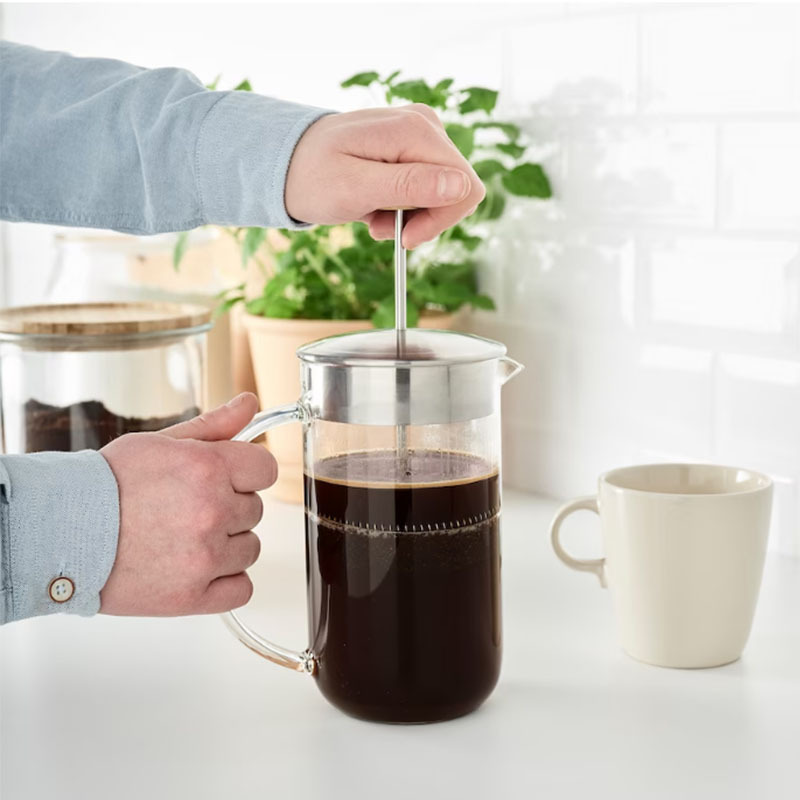 filter borosilicate glass french press coffee pot