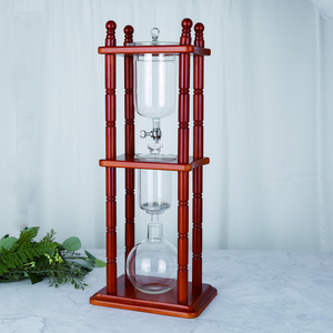 Well design handmade high borosilicate glass cold brew drip coffee maker cold drip coffee maker