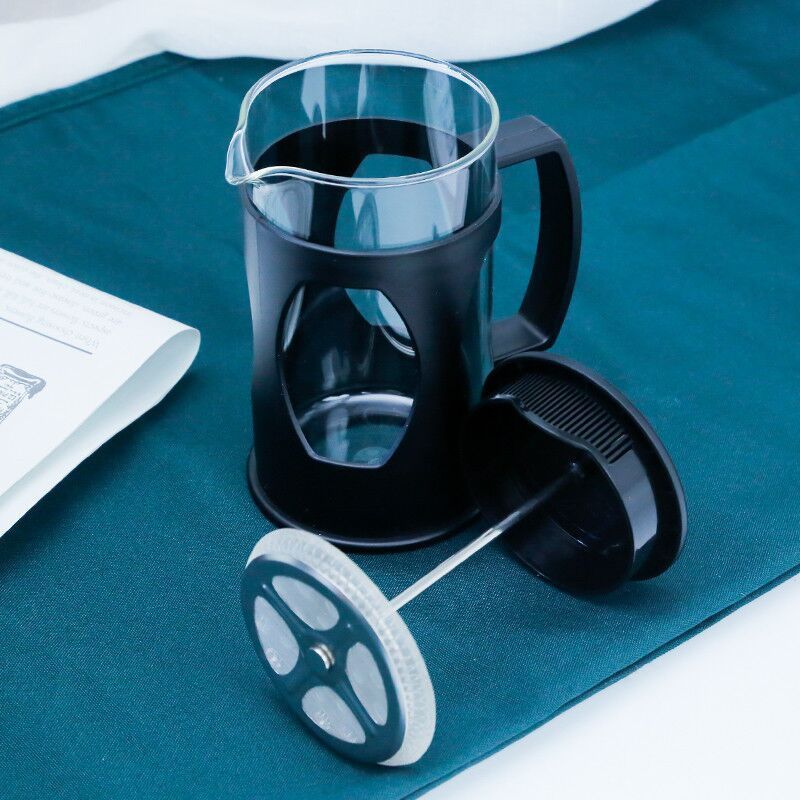 coffee french press glass coffee maker plastic wrapped