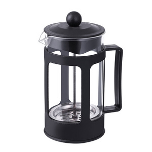 French Press Coffee & Tea Maker 12Oz, Thickened Borosilicate Glass plastic french press