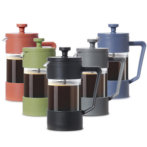 350ml colored Borosilicate Glass  Single Cup French Press