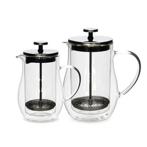 double wall glass coffee maker french press