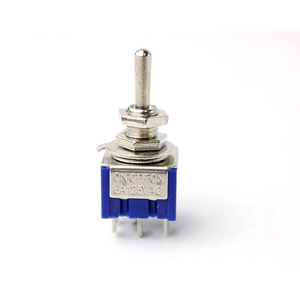 Mini 6 Pin 3 Position Toggle Switches ON-OFF-ON DPDT Mini Toggle Switch 6A/125V AC MTS-203 Blue