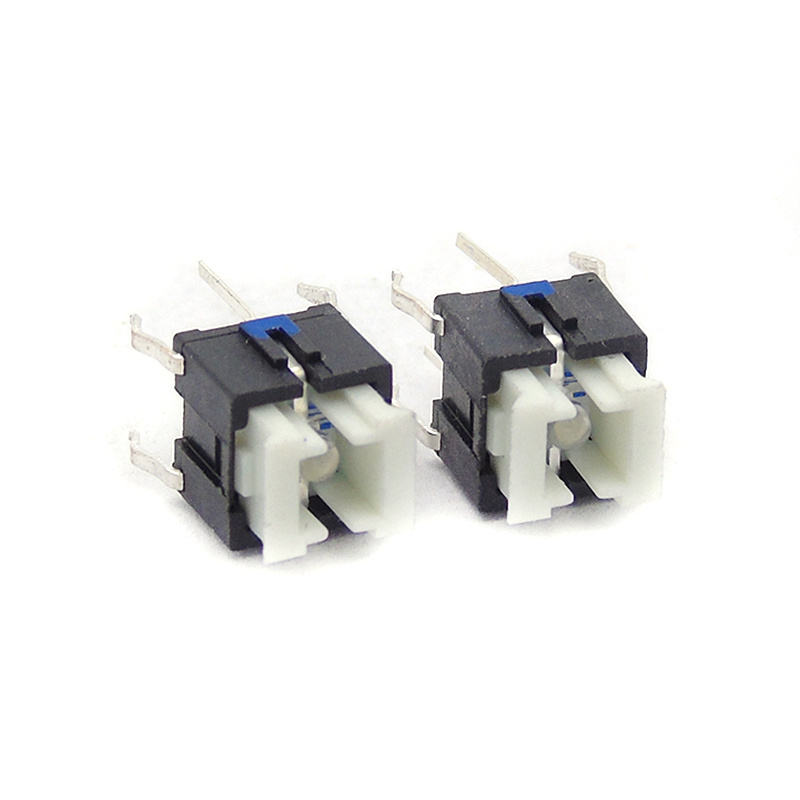 6*6*7mm DIP tactile switches Blue light led micro switch 6x6x7mm Light touch 0.5A 12V 6x6mm