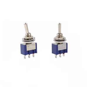 MTS-103 3-Pin 2 Position ON-OFF-ON 6A 125V 3A250VAC Mini Blue Toggle Switches MTS103