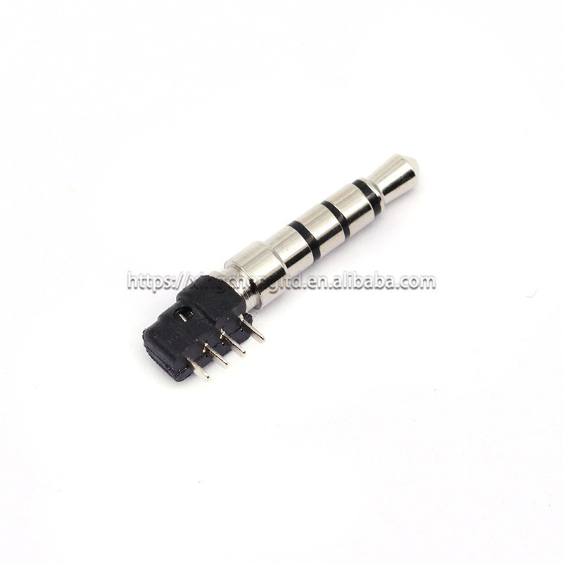 3.5mm 4Pin Male Headphone Plug 4 Pole Speaker Audio Connector Mini Jack Adaptor