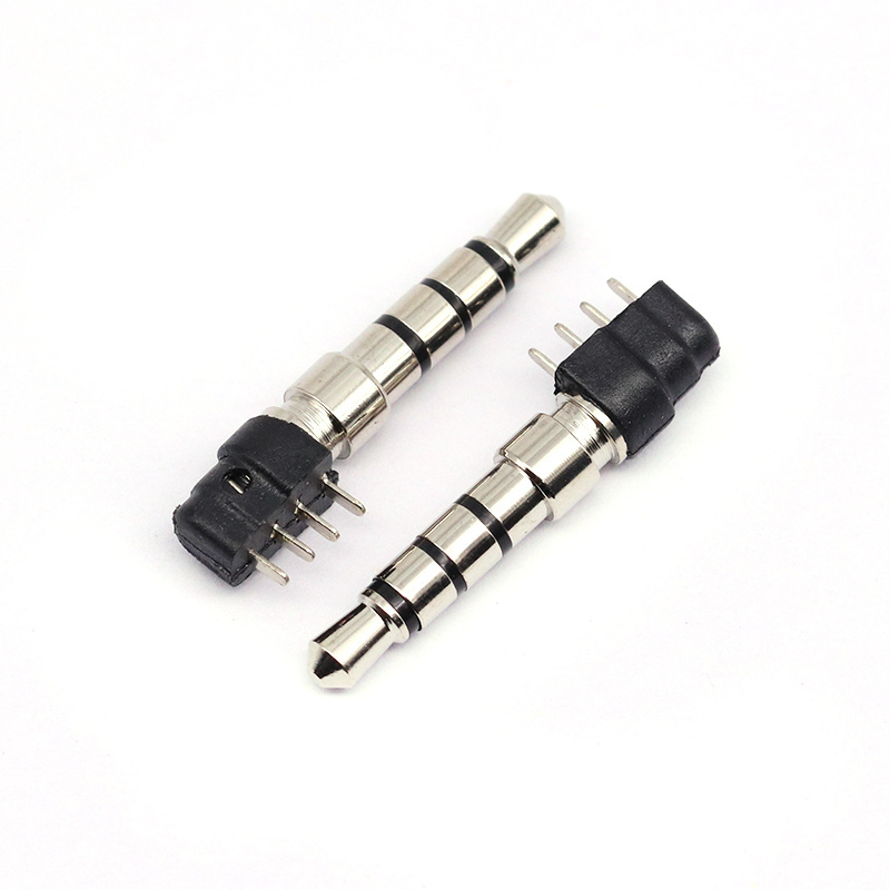 3.5mm 4Pin Male Headphone Plug 4 Pole Speaker Audio Connector Mini Jack Adaptor