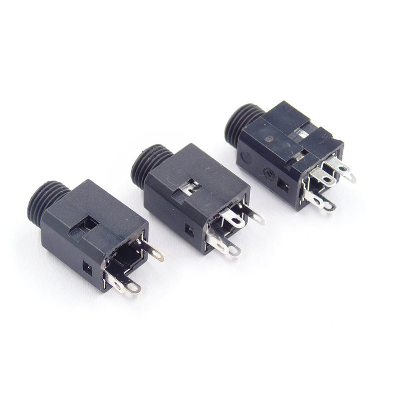 3.5MM Vertical socket 5Pin Female Socket Jack with Screw 3.5 Audio PJ-341 4 Poles Earphone Hole